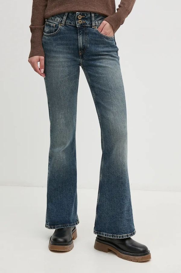 Pepe Jeans Traperice Pepe Jeans FLARE JEANS MW za žene, visoki struk, PL204877HW6