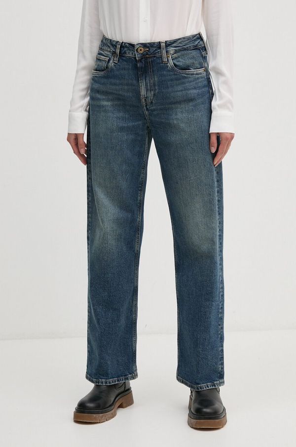 Pepe Jeans Traperice Pepe Jeans LOOSE ST JEANS HW za žene, visoki struk, PL204699HW6