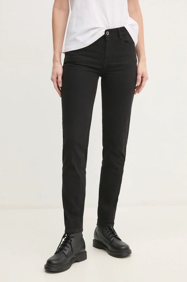 Pepe Jeans Traperice Pepe Jeans MID RISE SKINNY THELMA za žene, boja: crna, PL211800
