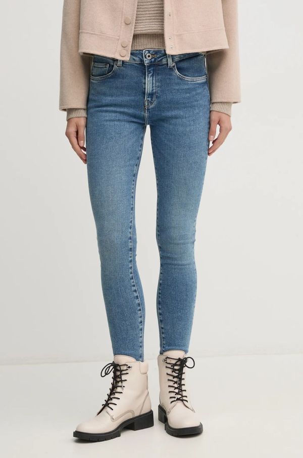 Pepe Jeans Traperice Pepe Jeans SKINNY JEANS MW REGENT za žene, PL204728IA3