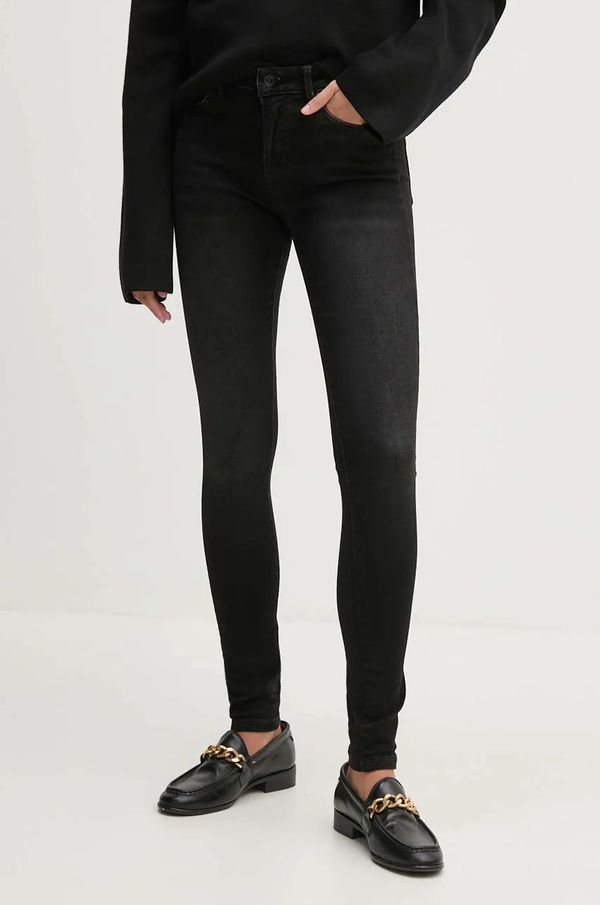 Pepe Jeans Traperice Pepe Jeans SKINNY JEANS MW za žene, boja: crna, PL204728XH0