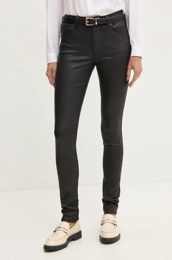 Pepe Jeans Traperice Pepe Jeans SKINNY JEANS MW za žene, boja: crna, PL204728XM5