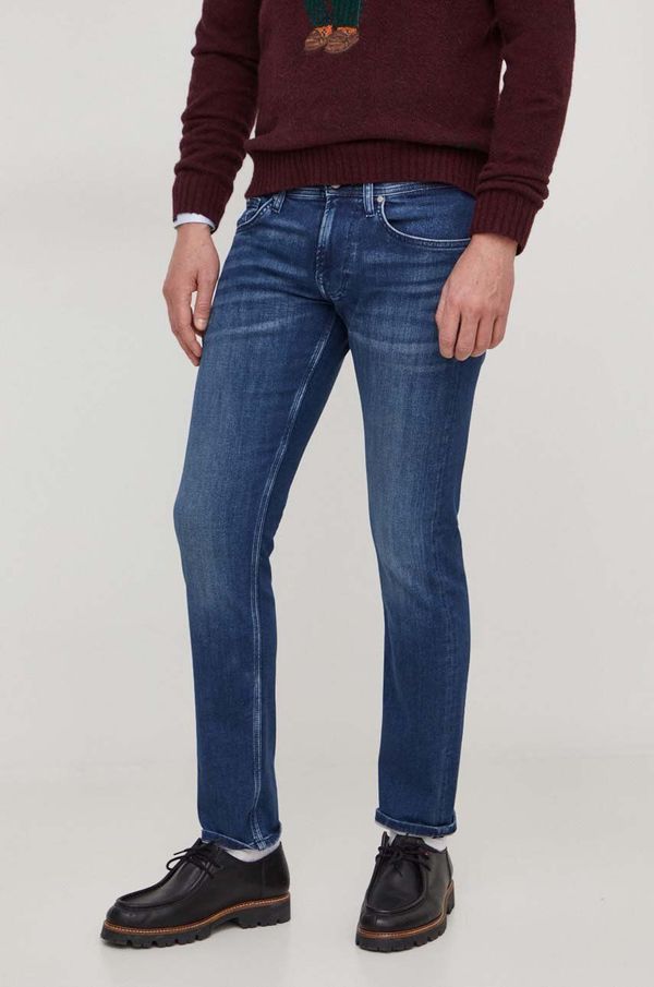 Pepe Jeans Traperice Pepe Jeans SLIM GYMDIGO za muškarce, boja: tamno plava, PM207389CT6