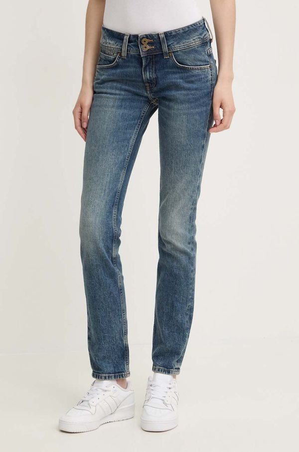 Pepe Jeans Traperice Pepe Jeans SLIM JEANS LW za žene, boja: tamno plava, PL204729HW6