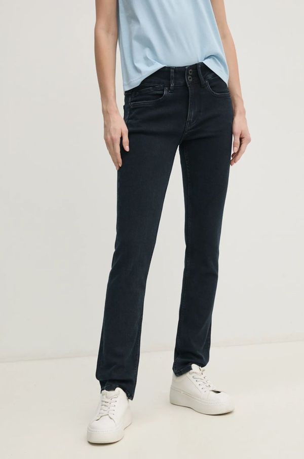 Pepe Jeans Traperice Pepe Jeans SLIM JEANS MW GEN za žene, boja: tamno plava, PL204735ED9