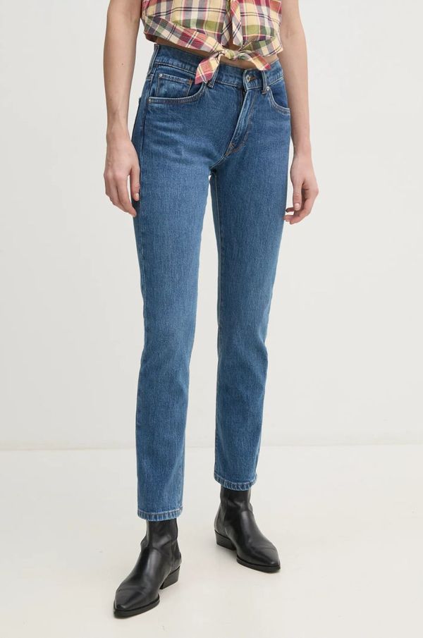 Pepe Jeans Traperice Pepe Jeans SLIM JEANS MW GRACE za žene, boja: tamno plava, PL204589EE3