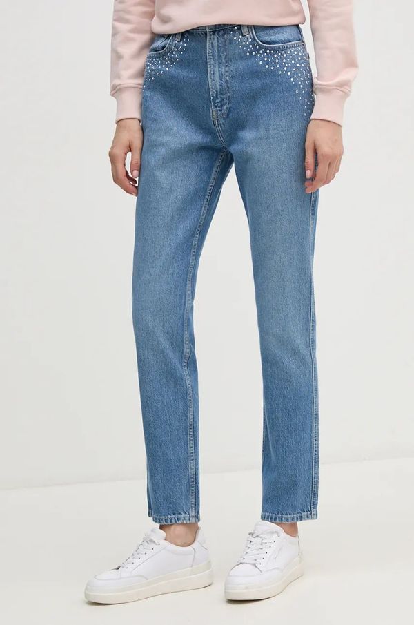 Pepe Jeans Traperice Pepe Jeans SLIM JEANS UHW SPARKLE za žene, PL204845