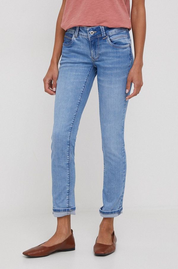 Pepe Jeans Traperice Pepe Jeans SLIM LW za žene, PL204585XW3
