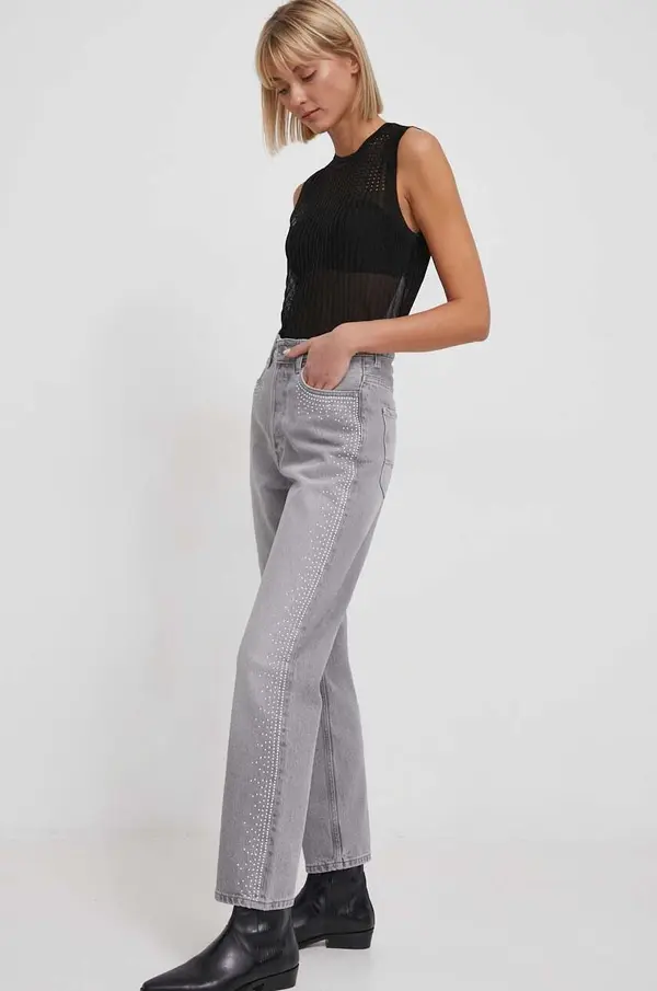 Pepe Jeans Traperice Pepe Jeans STRAIGHT UHW SPARKLE