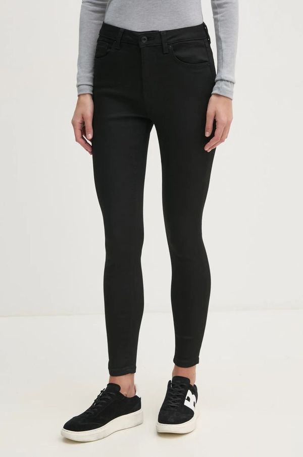 Pepe Jeans Traperice Pepe Jeans SUPER SKINNY JEANS HW za žene, boja: crna, PL204738XM7
