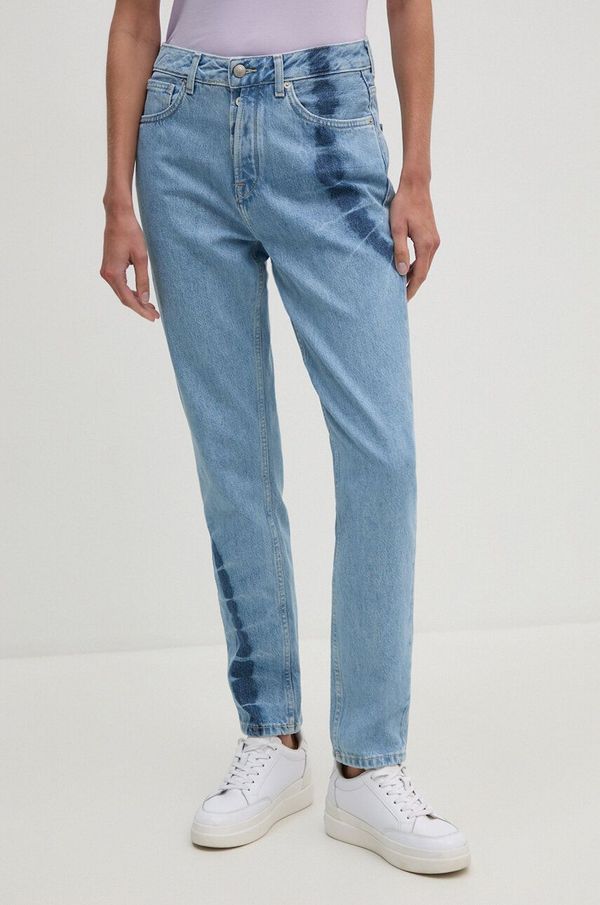 Pepe Jeans Traperice Pepe Jeans TAPERED JEANS HW TIE DYE za žene, visoki struk, PL204714