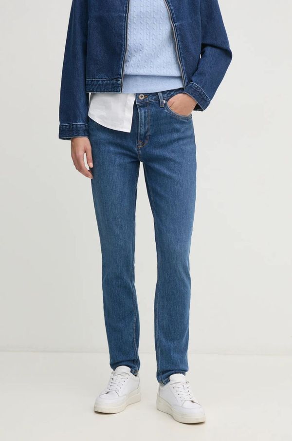 Pepe Jeans Traperice Pepe Jeans TAPERED JEANS HW VIOLET za žene, visoki struk, PL204591EE3