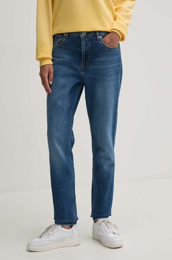 Pepe Jeans Traperice Pepe Jeans TAPERED JEANS HW za žene, boja: tamno plava, PL204591HV3