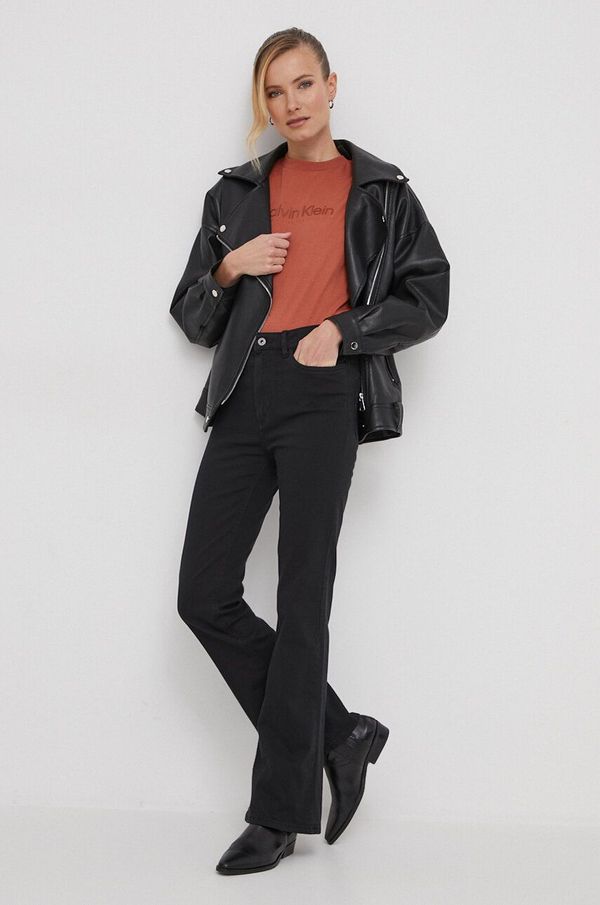 Pepe Jeans Traperice Pepe Jeans Trixie za žene, visoki struk