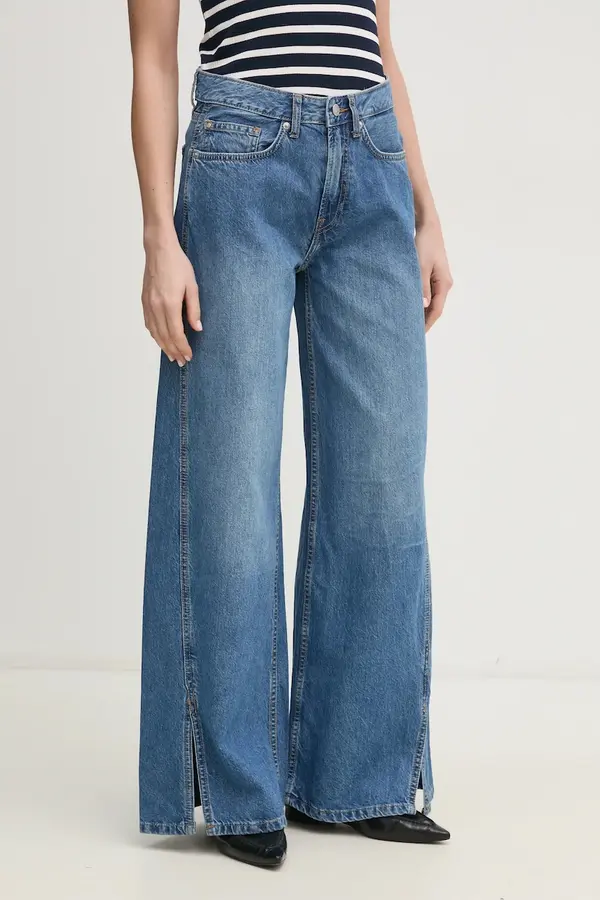 Pepe Jeans Traperice Pepe Jeans WIDE LEG JEANS MW SLIT