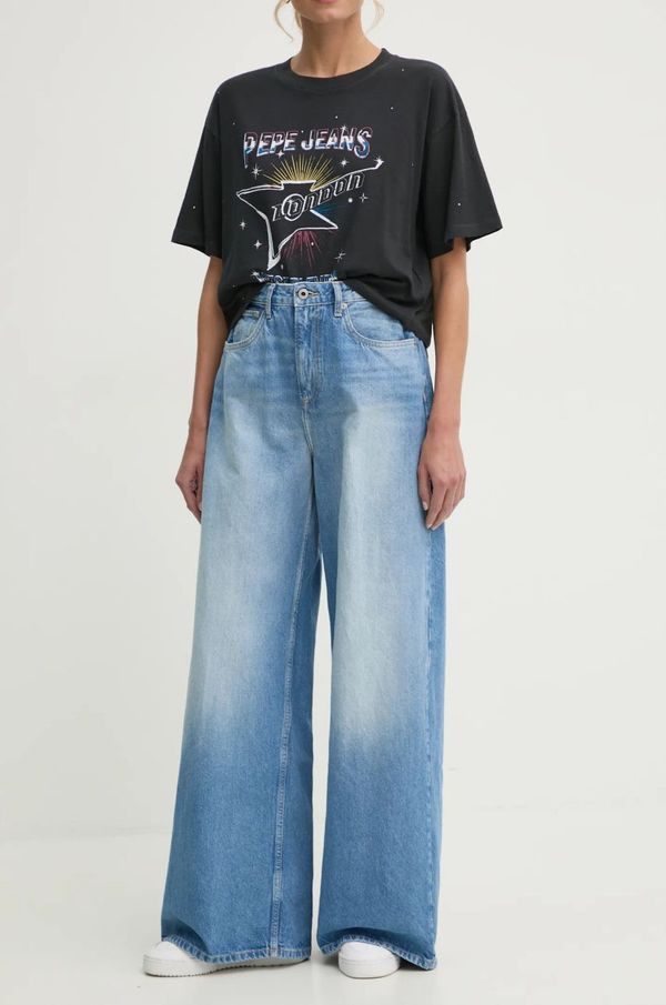 Pepe Jeans Traperice Pepe Jeans WIDE LEG JEANS UHW JAIMY za žene, PL204740MS7