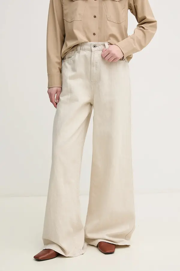Pepe Jeans Traperice s dodatkom lana Pepe Jeans WIDE LEG JEANS UHW JAIMY