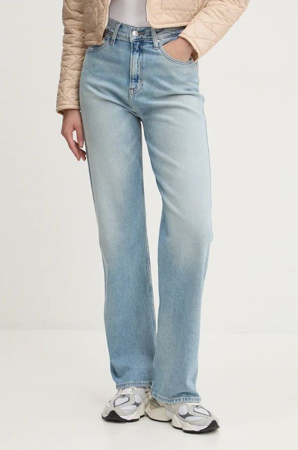 Tommy Jeans Traperice Tommy Jeans za žene, srednje visoki struk, DW0DW19610