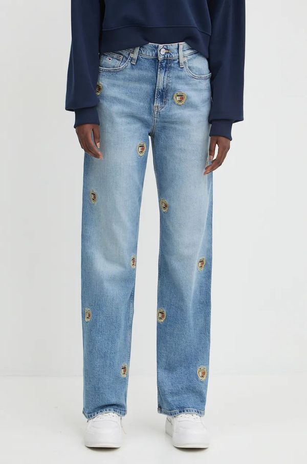 Tommy Jeans Traperice Tommy Jeans za žene, srednje visoki struk, DW0DW19663