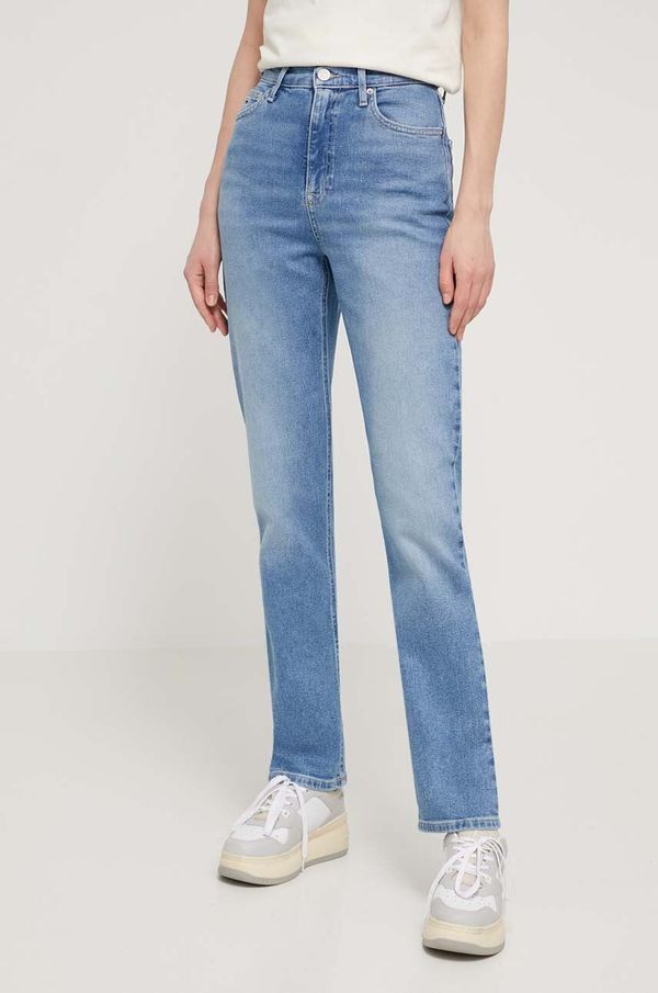 Tommy Jeans Traperice Tommy Jeans za žene, visoki struk, DW0DW17615