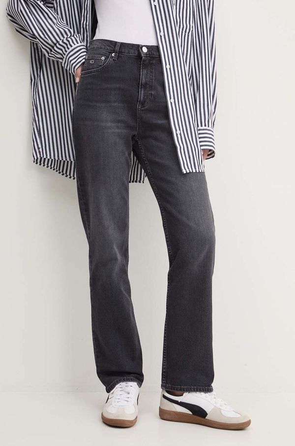 Tommy Jeans Traperice Tommy Jeans za žene, visoki struk, DW0DW18638