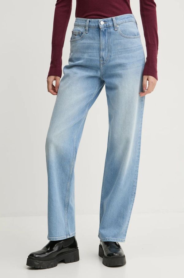 Tommy Jeans Traperice Tommy Jeans za žene, visoki struk, DW0DW19581