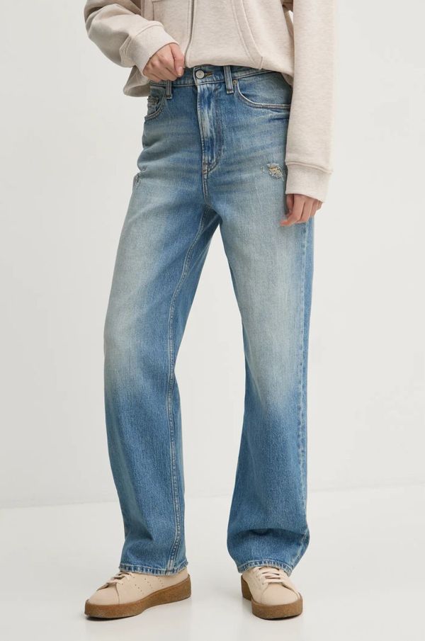 Tommy Jeans Traperice Tommy Jeans za žene, visoki struk, DW0DW19772