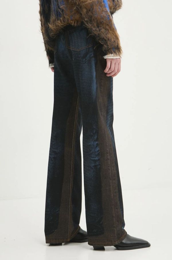 Y/Project Traperice Y/Project YP TROMPE L'OEIL JEANS za žene, visoki struk, 207PA019