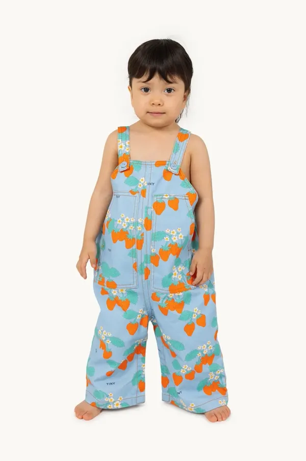 Tinycottons Tregerice za bebe Tinycottons BABY STRAWBERRIES DUNGAREE s uzorkom, SS25-220