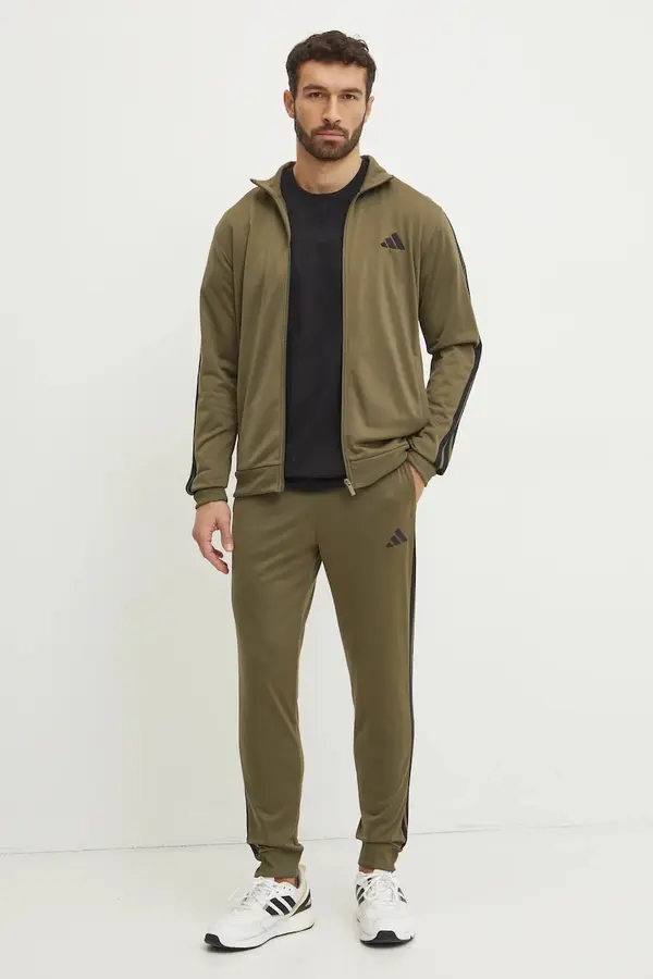 adidas Trenirka adidas 3-Stripes za muškarce, boja: zelena, JI8854