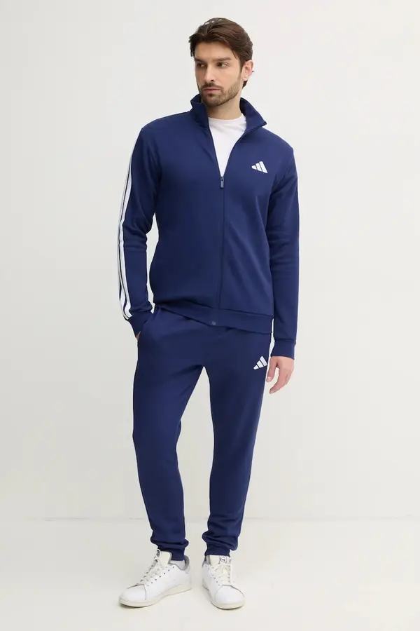 adidas Trenirka adidas 3S FL TT TS za muškarce, boja: tamno plava, JI8882