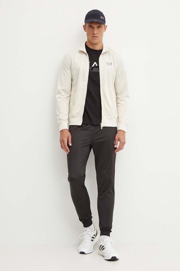 EA7 Emporio Armani Trenirka EA7 Emporio Armani za muškarce, boja: bež, PJHCZ.8NPV65