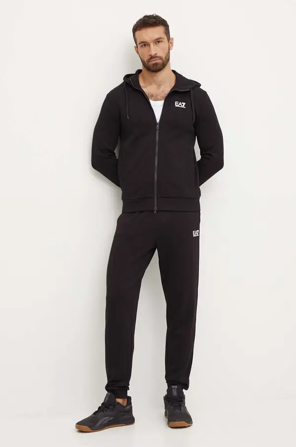 EA7 Emporio Armani Trenirka EA7 Emporio Armani za muškarce, boja: crna, PJVTZ.8NPV68
