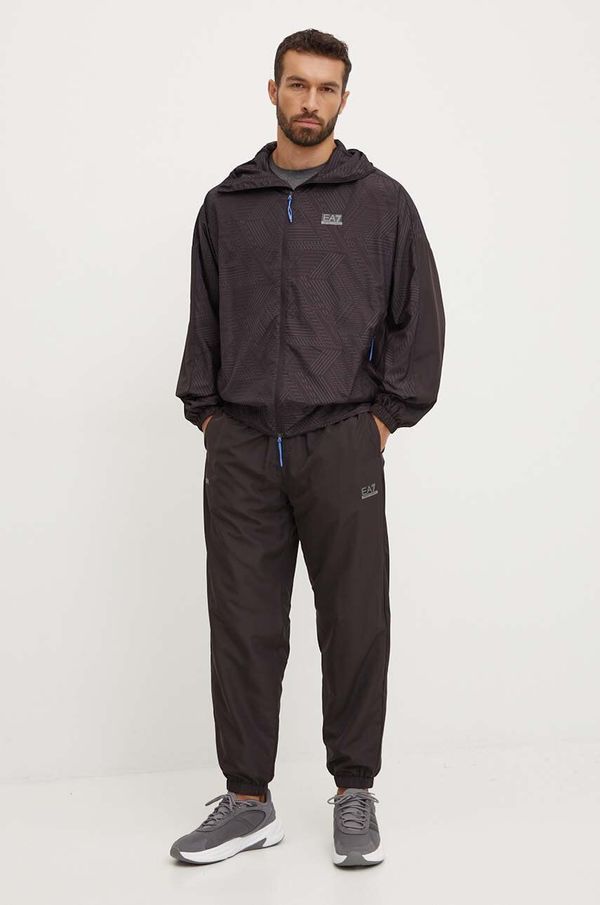 EA7 Emporio Armani Trenirka EA7 Emporio Armani za muškarce, boja: crna, PNP6Z.6DPV03