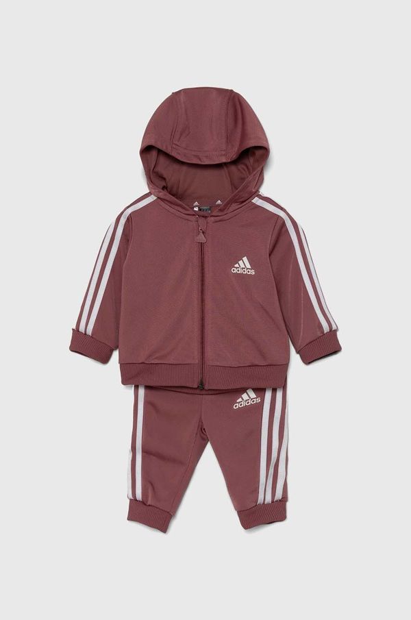 adidas Trenirka za bebe adidas I 3S SHINY TS boja: ružičasta, IV7400