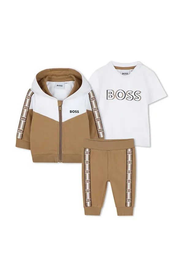 BOSS Trenirka za bebe BOSS boja: smeđa, J52209