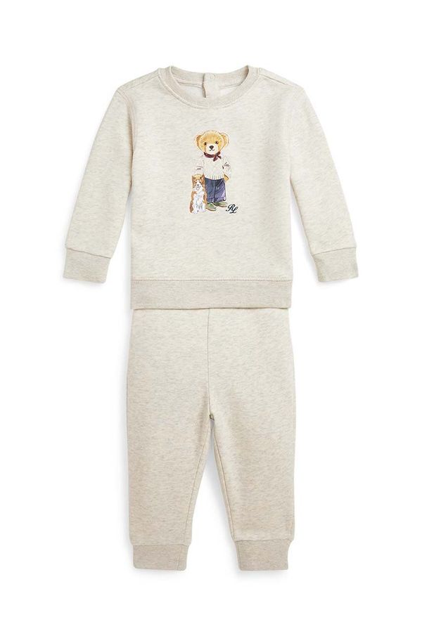 Polo Ralph Lauren Trenirka za bebe Polo Ralph Lauren boja: bež, 320952885001