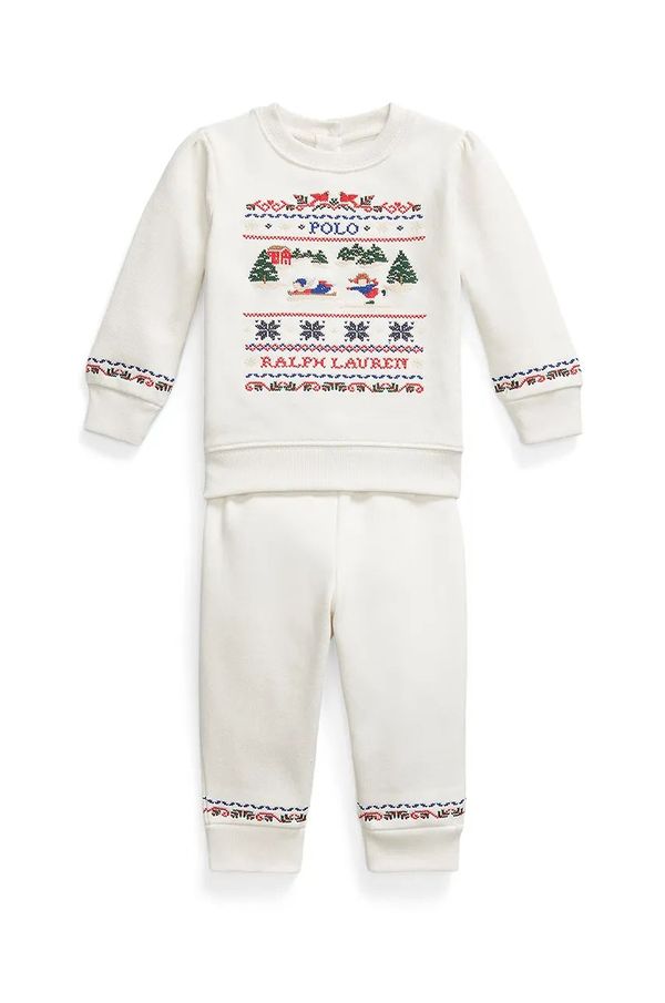 Polo Ralph Lauren Trenirka za bebe Polo Ralph Lauren boja: bijela, 310953250001