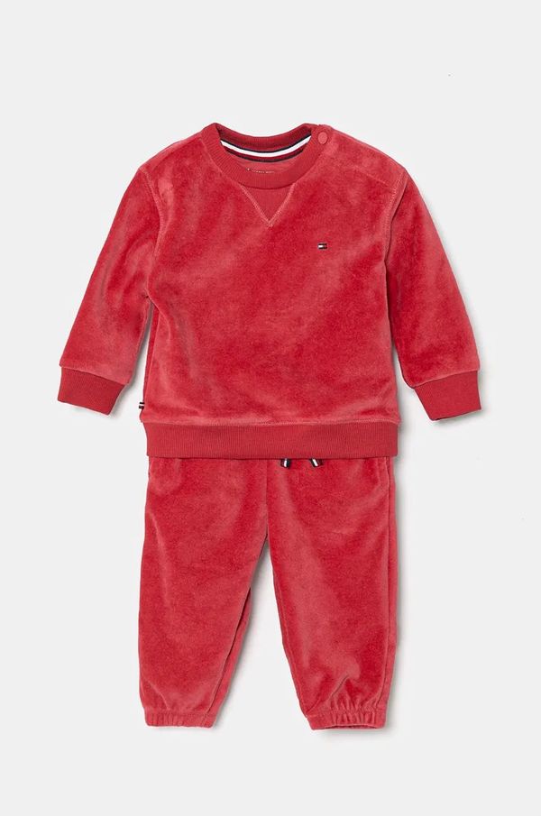 Tommy Hilfiger Trenirka za bebe Tommy Hilfiger boja: ružičasta, KN0KN01922