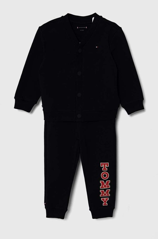 Tommy Hilfiger Trenirka za bebe Tommy Hilfiger boja: tamno plava
