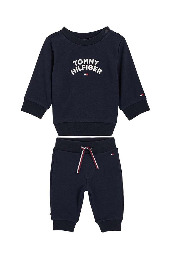 Tommy Hilfiger Trenirka za bebe Tommy Hilfiger boja: tamno plava