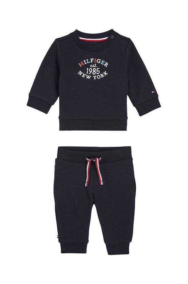 Tommy Hilfiger Trenirka za bebe Tommy Hilfiger boja: tamno plava, KN0KN01863
