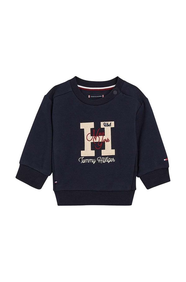Tommy Hilfiger Trenirka za bebe Tommy Hilfiger boja: tamno plava