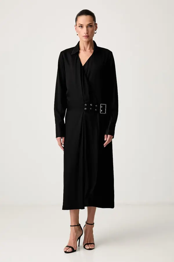 Trussardi Trussardi haljina na preklop od viskoze