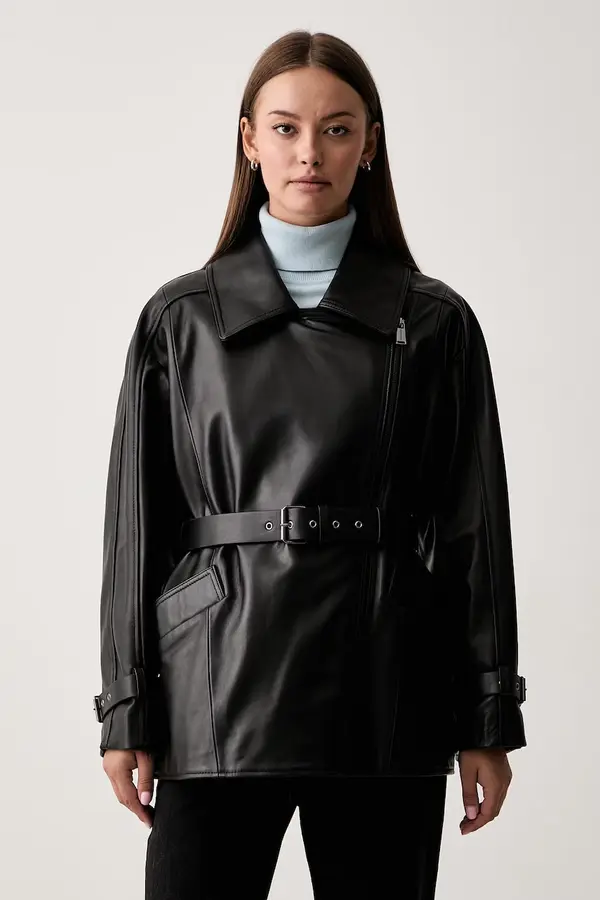 Trussardi Trussardi jakna za žene od kože
