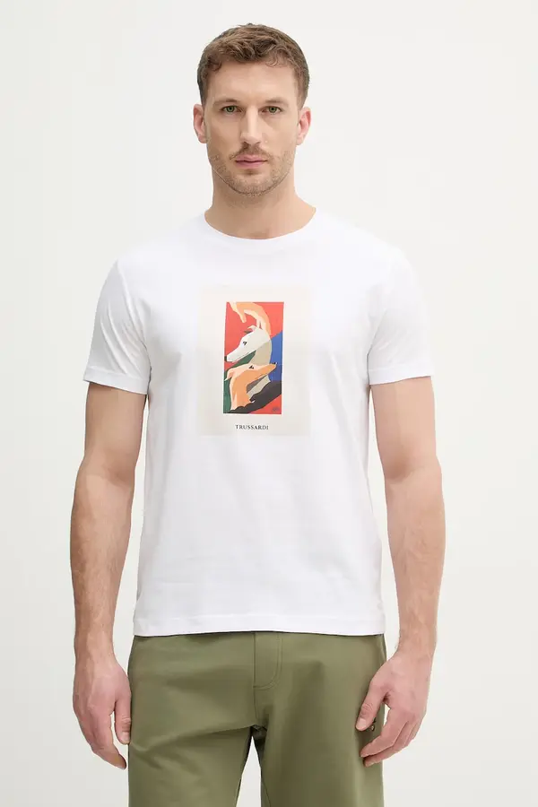 Trussardi Trussardi Pamučna majica Trussardi