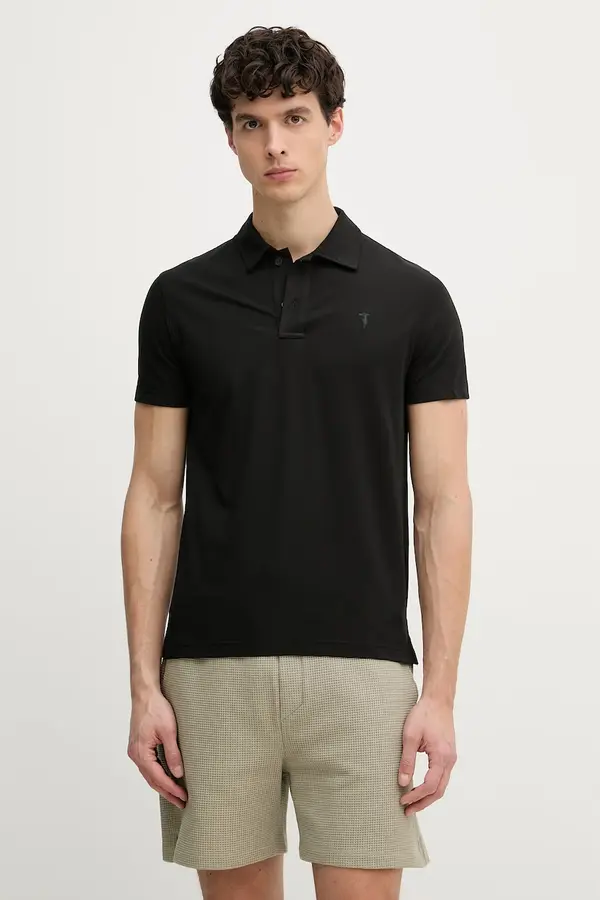 Trussardi Trussardi polo muški s dodatkom svile
