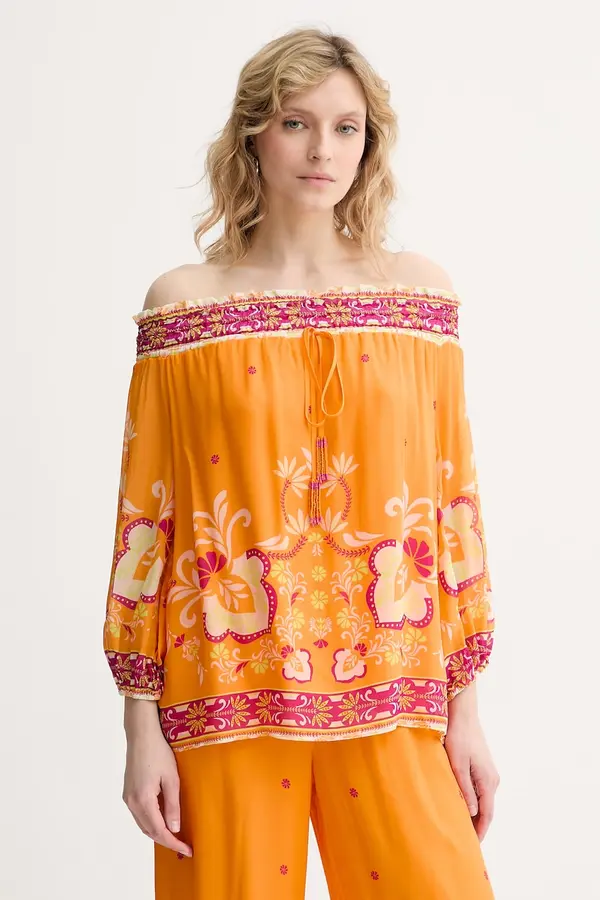 Twinset Twinset bluza s volanima za žene od viskoze