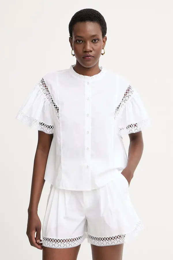 Twinset Twinset bluza s volanima ženska pamučna