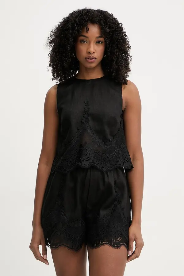 Twinset Twinset bluza za žene od lana